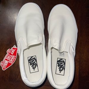 VANS Classic Slip-On (True White) - Size 6 MEN/7.5 WOMEN